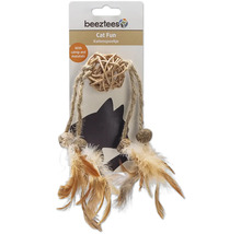 Jouet pour chat avec balle, corde et plumes