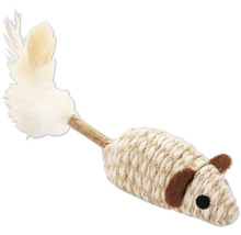 Jouet pour chat souris avec plumes