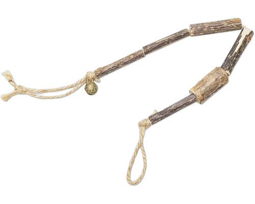 Deux pénis de cerf avec corde et clochette