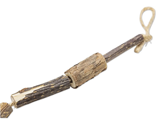 Jouet pour rongeurs en bois avec suspension