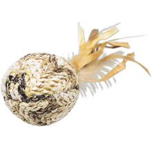 Balle de jouet pour chat avec plumes