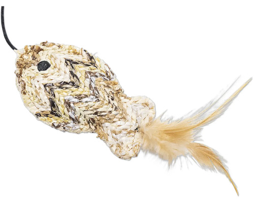 Jouet pour chat souris avec plumes