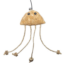 Jouet pour oiseaux, liège et corde