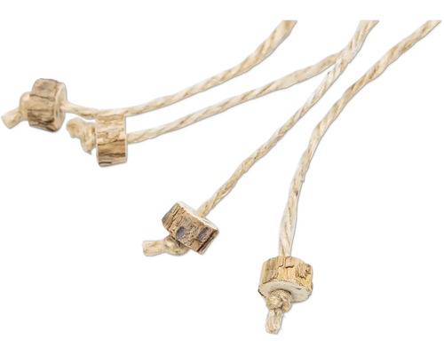 Cordons décoratifs avec pièces en bois