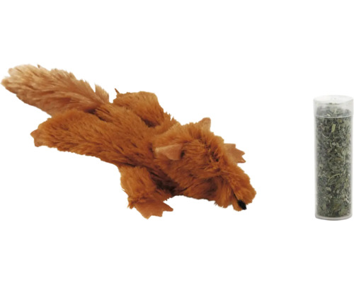 Beeztees Jouet pour chat Platter Gily Catnip 14 cm Jouet pour chat écureuil avec cataire