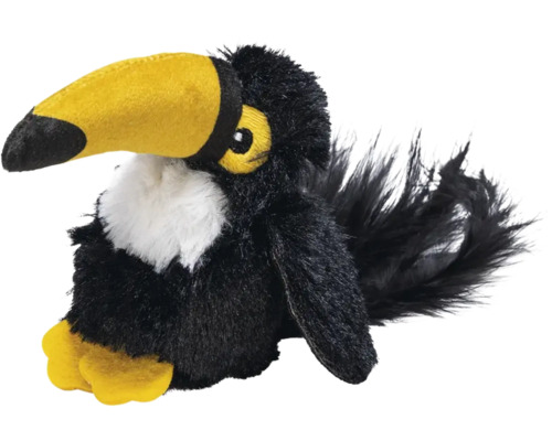 Beeztees Jouet pour chat Canoë jungle Toucan 20 cm x 10 cm x 5 cm Peluche toucan