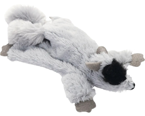 Beeztees Jouet pour chat Jouet à l'herbe à chat Flat Tex 2 cm x 15 cm x 7 cm Ratons laveurs gris en peluche