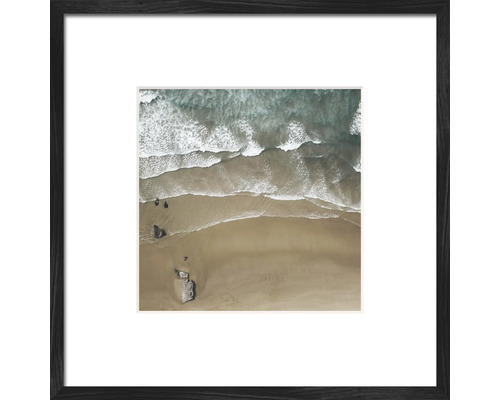 Gerahmtes Bild einer Luftaufnahme von einem Strand