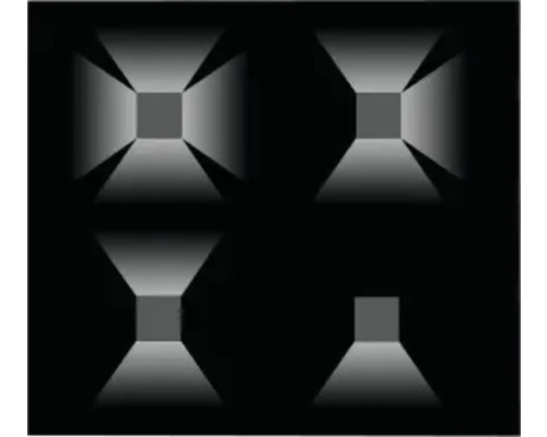 Illustration verschiedener Lichtkegel