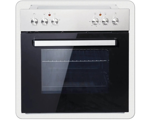 Cuisinière électrique avec boutons de commande et fenêtre de visualisation