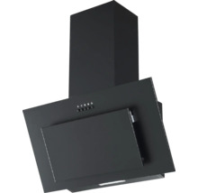 Hotte aspirante noire pour ventilation de cuisine