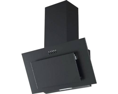 Hotte aspirante noire pour ventilation de cuisine