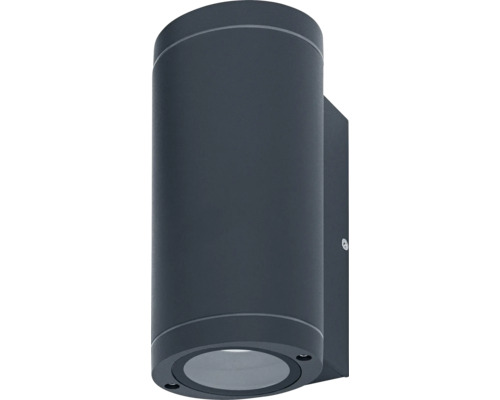 Ledvance Wandleuchte Endura Classic 2 x GU10 35 W grau Zylindrische Wandleuchte für den Aussenbereich