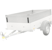 Remorque avec rehausse de ridelles