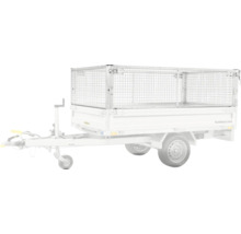 Remorque avec rehausse grillagée