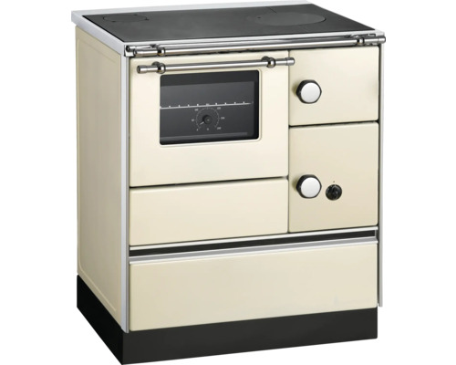 Cuisinière Westminster K76-70 ivoire Four à gauche avec plaque de cuisson en acier Cuisinière à bois avec plaque de cuisson et four