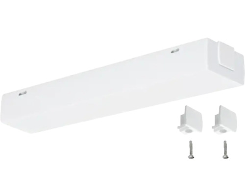 Weisse Unterbauleuchte mit Befestigungsmaterial
