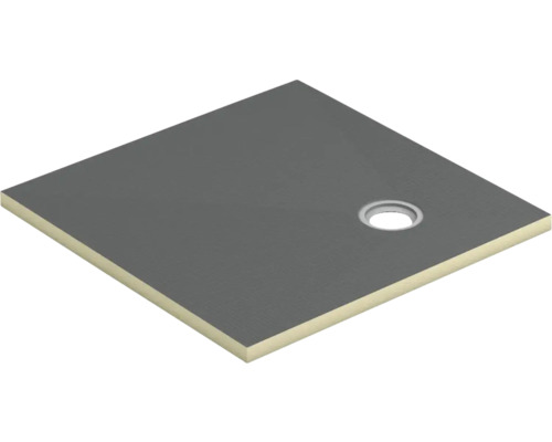 Receveur de douche carrelable Swisspor Doccia punto excentré Doccia punto excentré 4 x 140 x 90 cm city-anthracite 300077 Receveur de douche carré avec drain