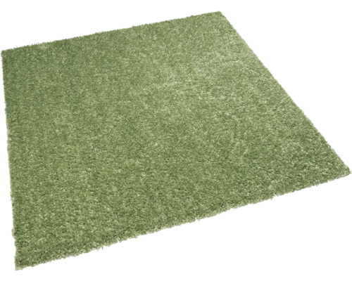 Quadratischer Teppich mit hohem Flor