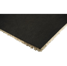 Gros plan d'un tapis avec envers textile