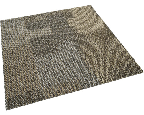 Quadratische Teppichfliese mit melierter Oberfläche