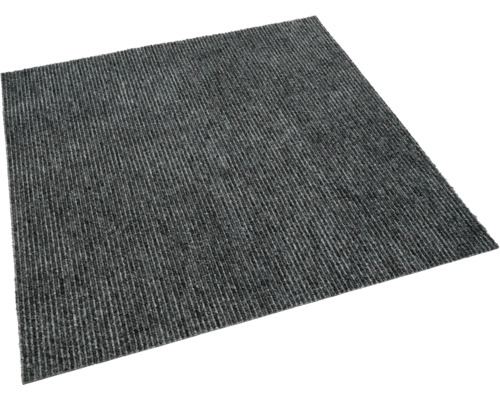 Graue Teppichfliese mit gerippter Textur