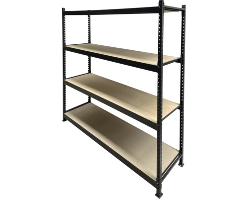 Schwerlastregal mit drei Regalböden für Lager und Werkstatt