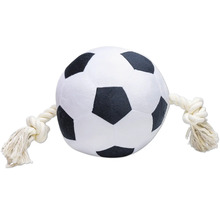 Jouet pour chien ballon de foot avec corde