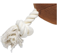 Gros plan d'un jouet pour chien avec une corde en coton