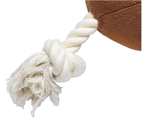 Gros plan d'un jouet pour chien avec une corde en coton