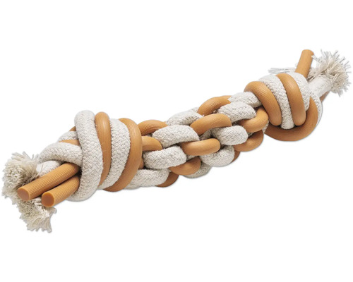 Beeztees Hundespielzeug Dental Seil Puppy Foz für Welpen 14 cm x 14 cm x 3.2 cm Hundespielzeug aus Seil und Gummi