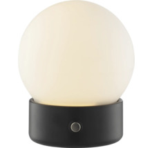 Tischleuchte mit kugelförmigem Lampenschirm