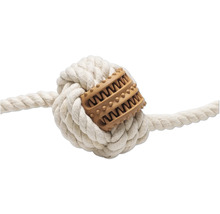 Hundespielzeug aus Seil mit Zahnreinigungselement