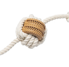 Hundespielzeug aus Seil mit Zahnreinigungselement