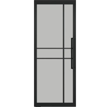 Glastür mit Rahmen und Griff