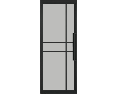 Glastür mit Rahmen und Griff