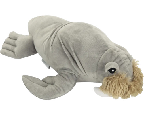 Beeztees Jouet pour chien Jouet Morse Aiden Peluche gris 34 cm x 24 cm x 19 cm Peluche morse