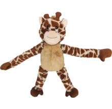 Girafe en peluche avec motif tacheté