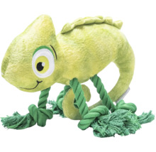 Chamäleon-Plüschtier für Hunde mit Seilbeinen