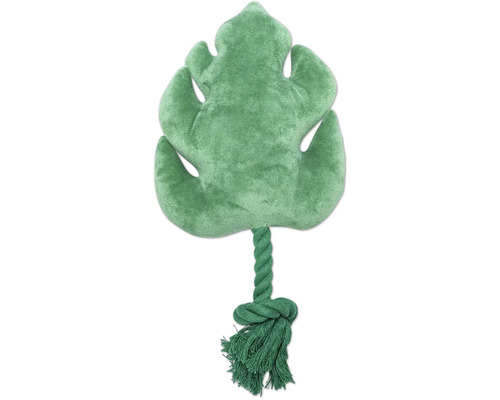 Jouet pour chien en forme de feuille avec corde