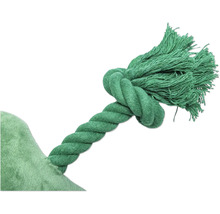 Jouet pour chien en corde avec nœud et franges