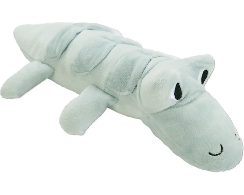 Beeztees Hundespielzeug Krokodil Jake 2-in-1 Kuschel- und Suchspielzeug mit Tasche 32 cm x 18 cm x 8 cm Stofftier Krokodil