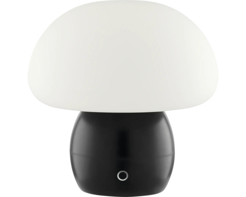 Akku Tischlampe Dupos LED 2 W schwarz Pilzförmige Tischleuchte mit Schalter