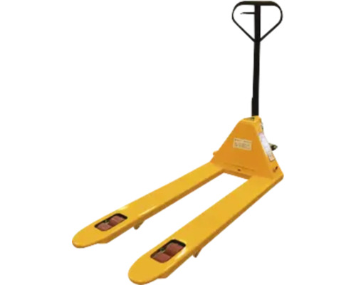 Gelber Handgabelhubwagen