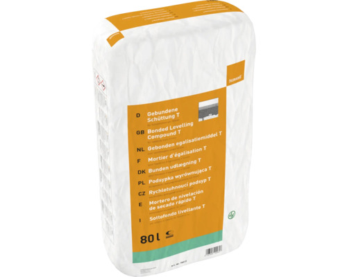 Fermacell Mortier d'égalisation T en sac de 80 litres pour le nivellement des sols.