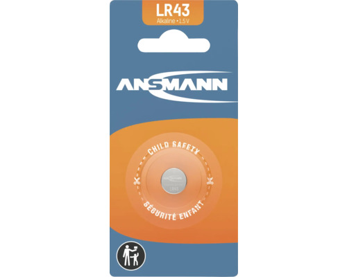 Ansmann LR43 Alkaline Batterie 1,5 Volt