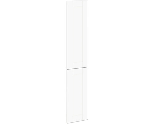 PICCANTE Smart Frontenset Midi-Apothekerschrank 30 cm Landhaus weiss matt "AN" Weißer Kühlschrank mit Gefrierfach