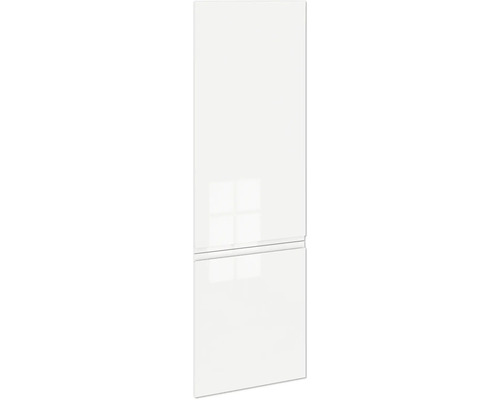 PICCANTE Smart Frontenset Hochschrank 2 Drehtüren weiss hochglanz lackiert mit integrierter Griffmulde "AO" Kühlschrank für den Einbau in die Küche
