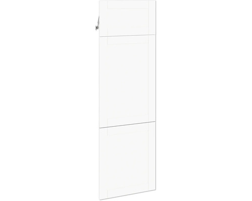 PICCANTE Smart Frontenset Hochschrank für Kühlschrank 1 Klappe und 2 Drehtüren Landhaus weiss matt "AP" Weißer Hängeschrank mit einer Tür