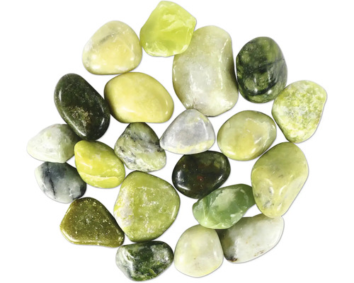 Galets de rivière décoratifs verts pour le jardin